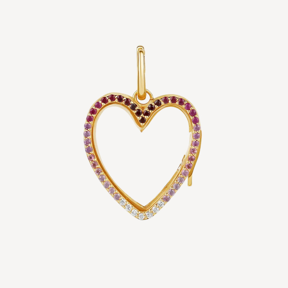 Colorful Heart Shaped Charm
