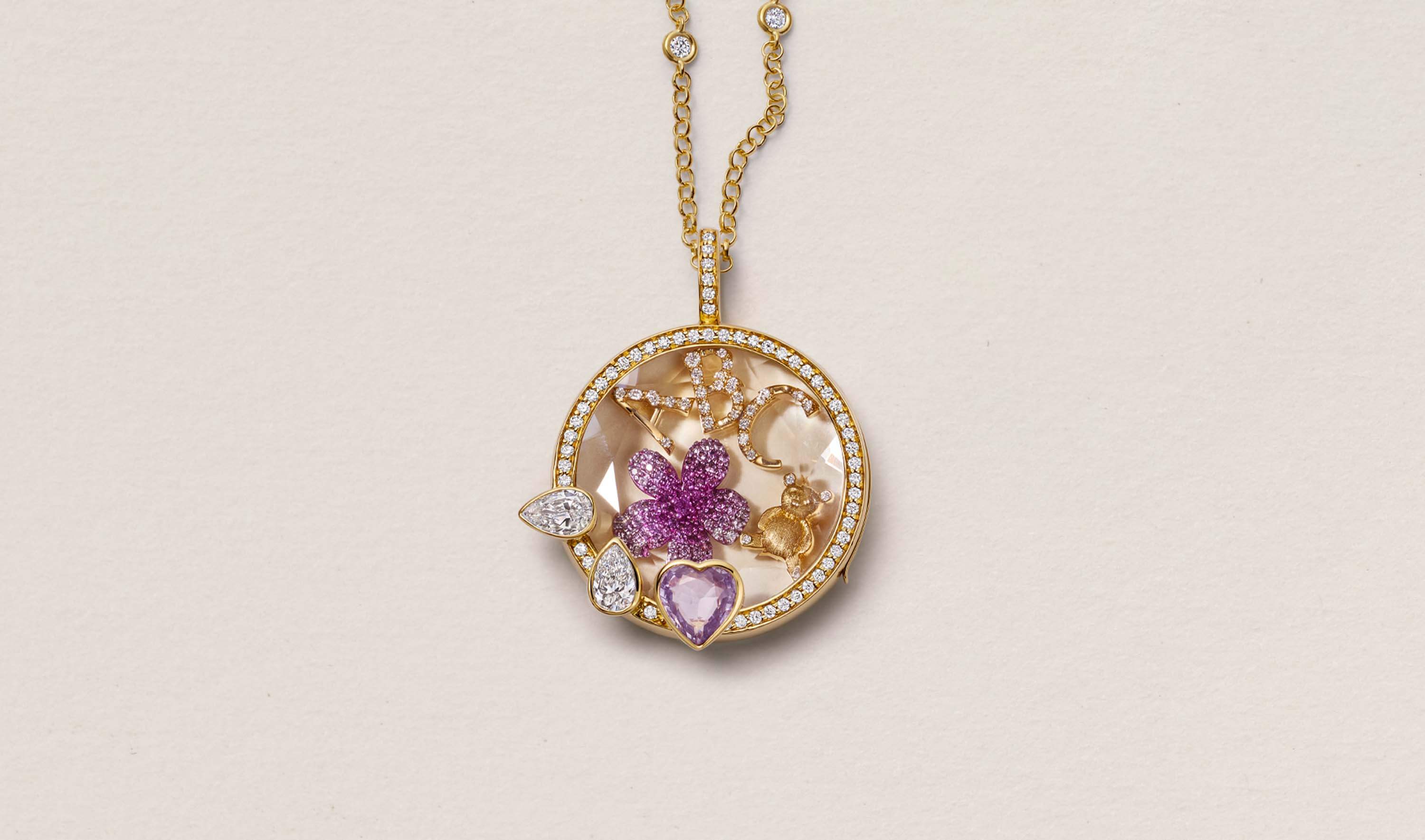 Diamond Letter Charm