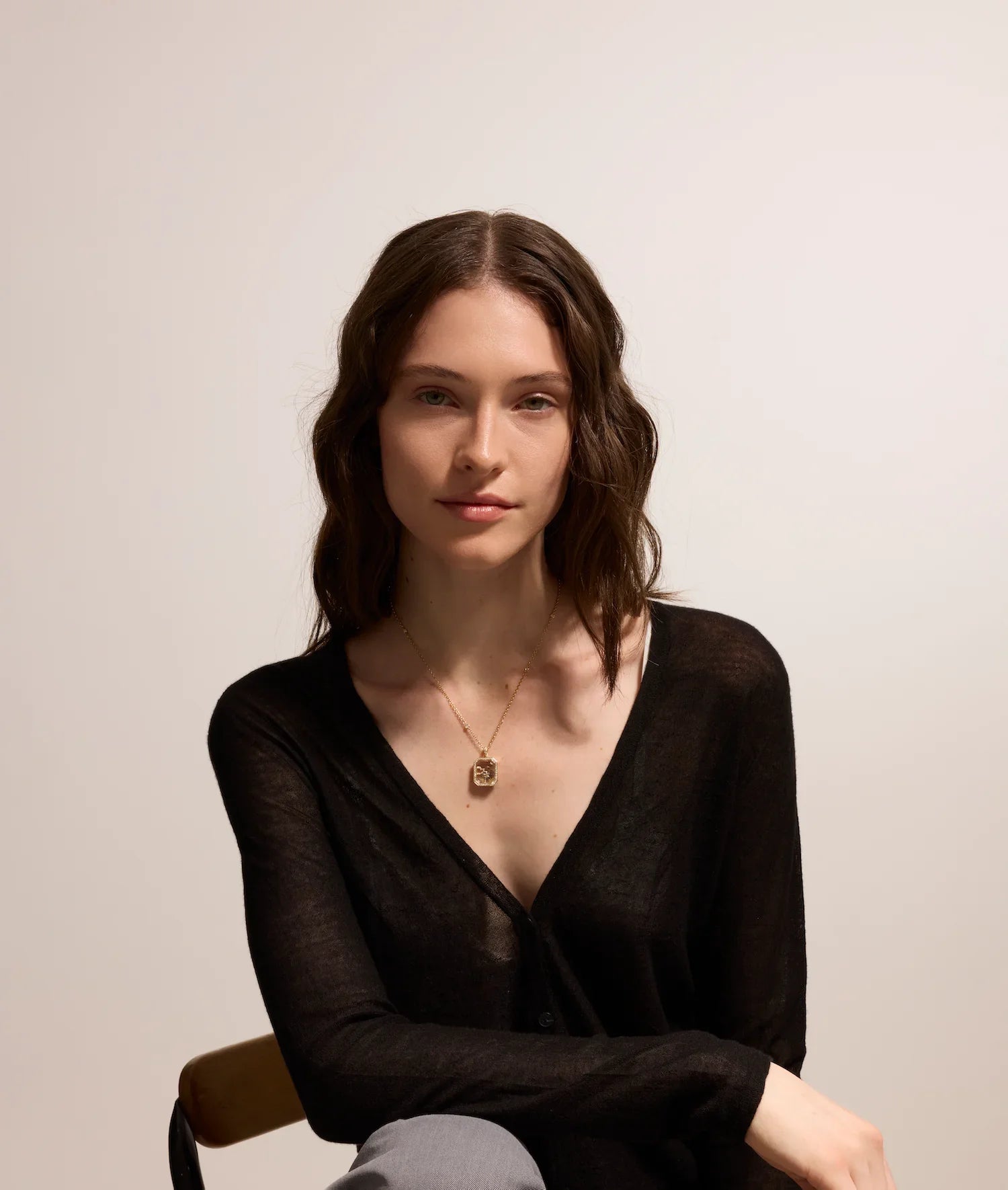 Heritage Diamond Baguette Gold Locket 18k