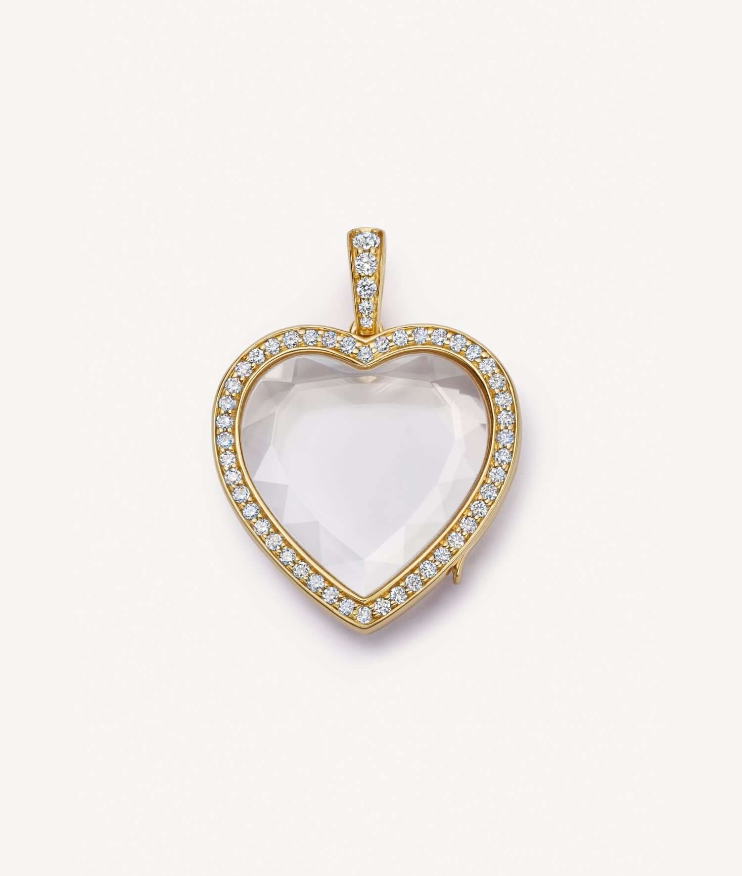 Heritage Diamond Heart Gold Locket 18k