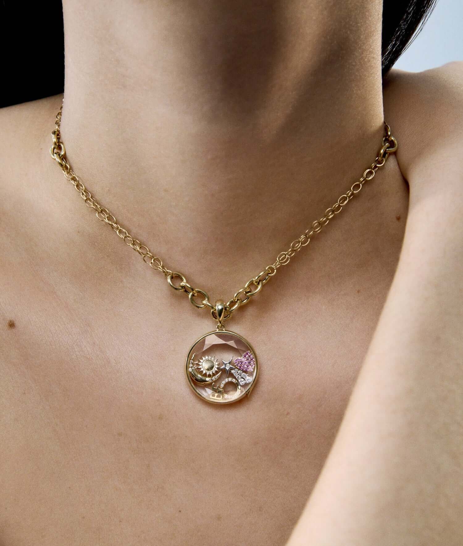 Multi Links Belcher Gold Necklace Chain 14k 16 inch