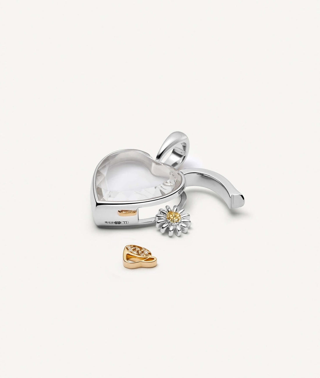 Mini White Heart of Gold