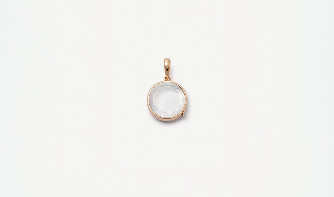Midi Round Rose Gold Locket 14k