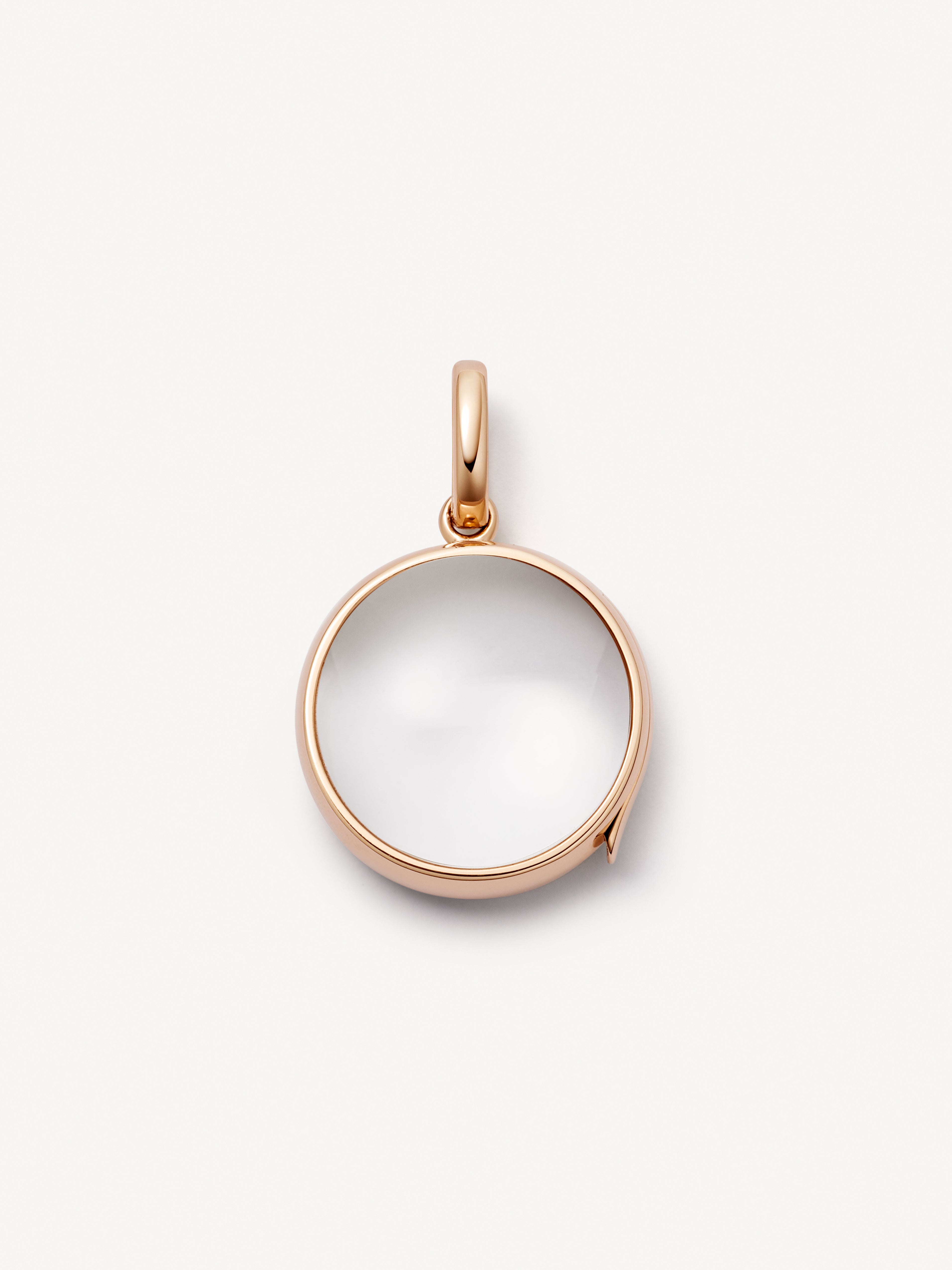 Midi Round Rose Gold Locket 14k