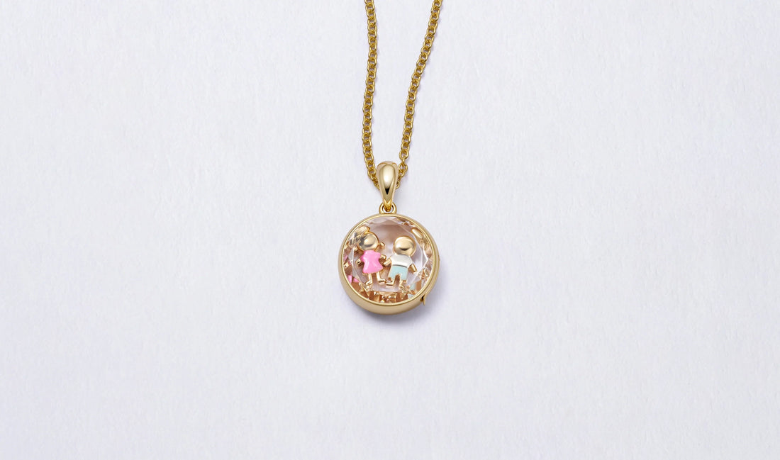 Mini Round Gold Locket