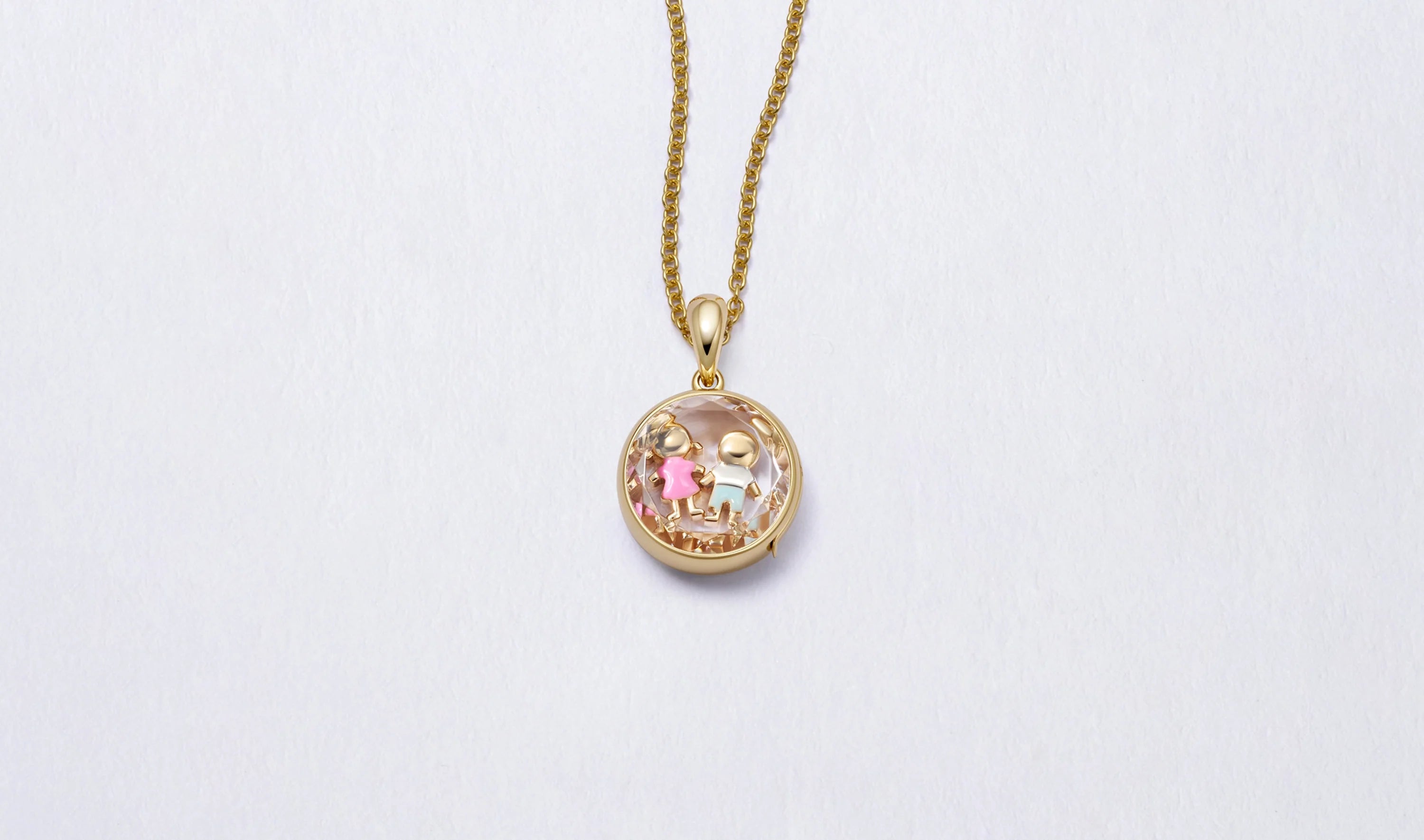 Mini Round Gold Locket