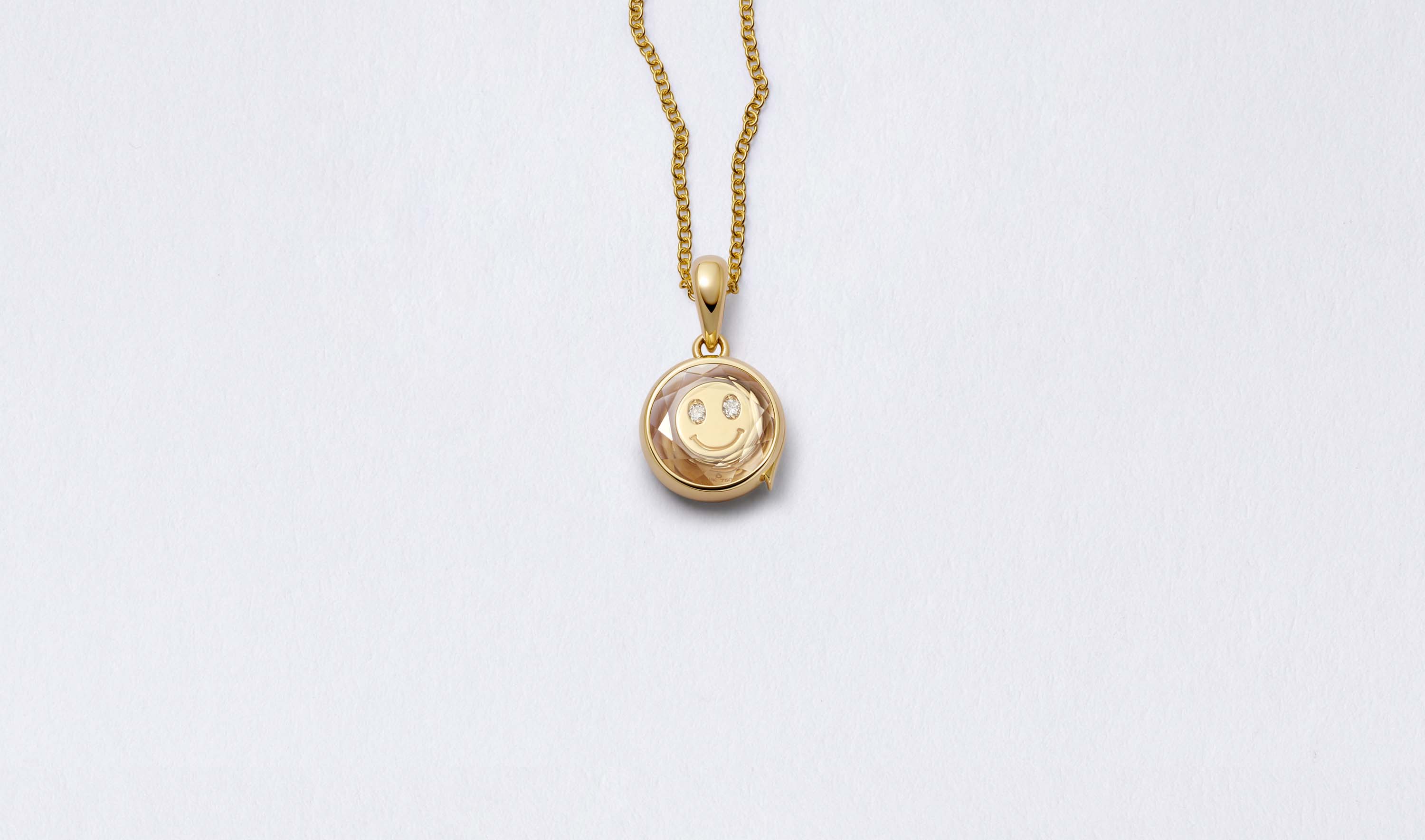 Mini Round Gold Locket 14k