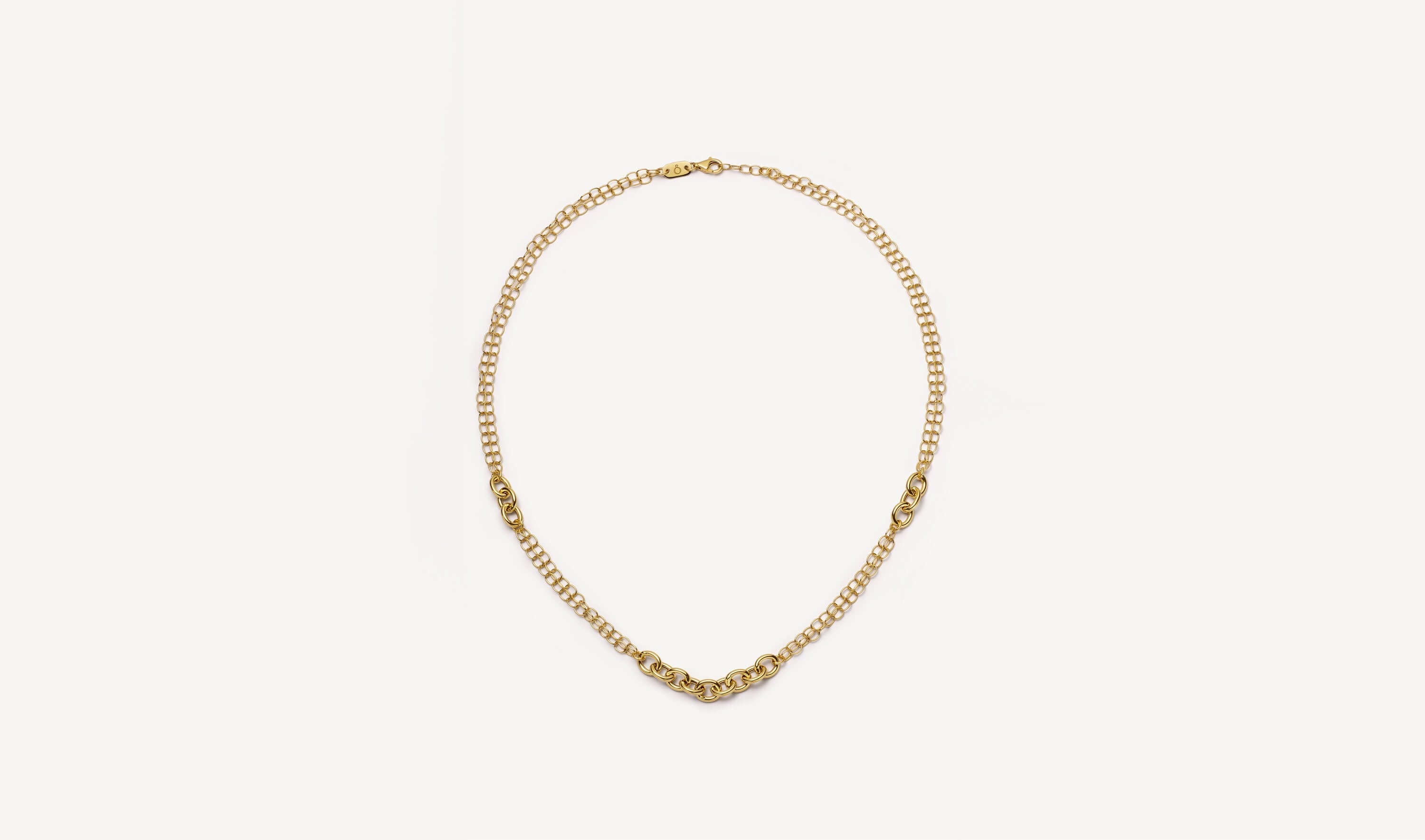 Multi Links Belcher Gold Necklace Chain 14k 16 inch