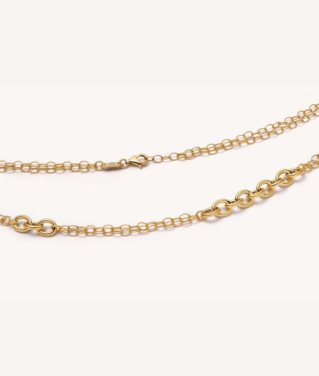 Multi Links Belcher Gold Necklace Chain 14k 16 inch