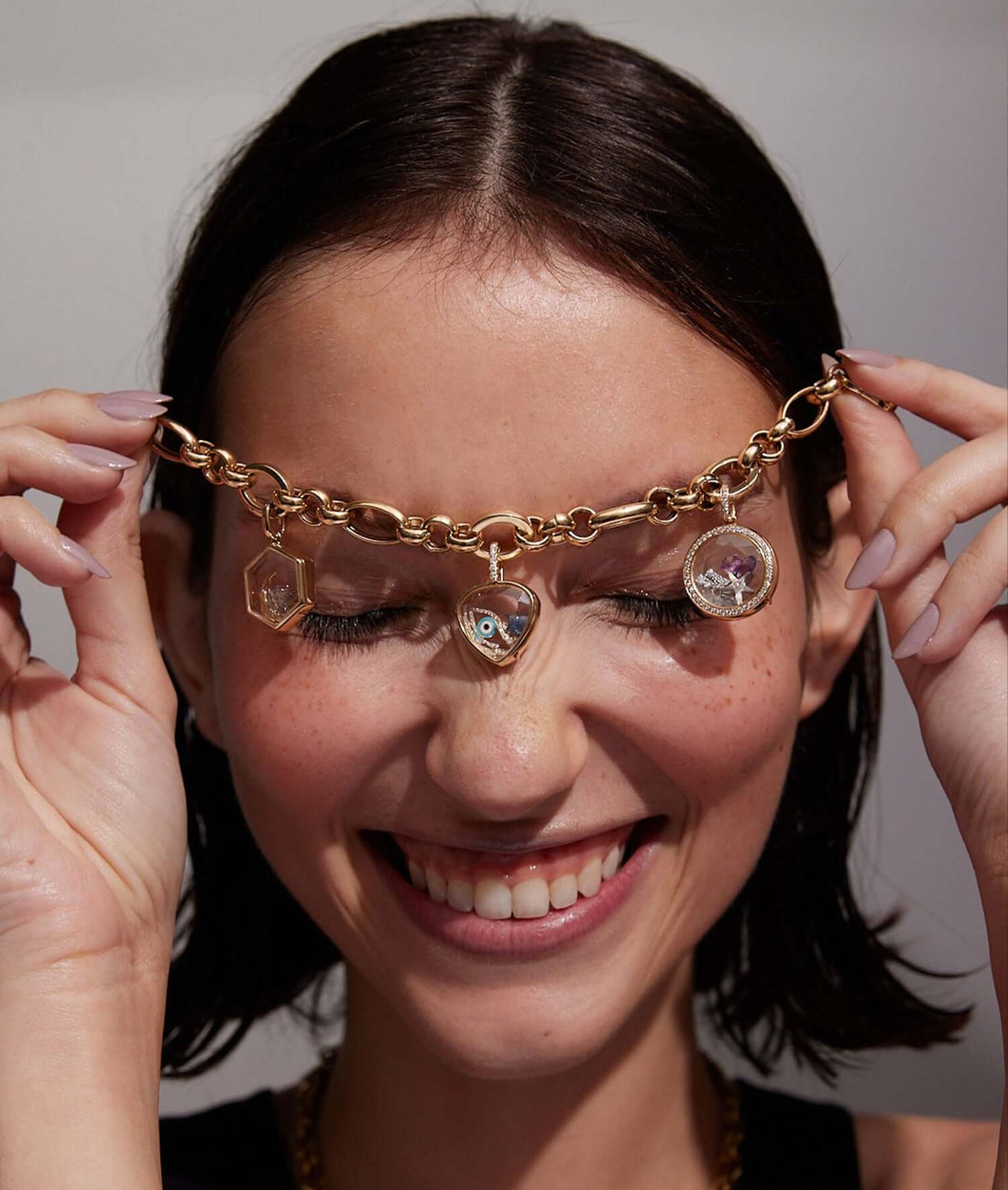 Honeycomb Gold Locket 14k