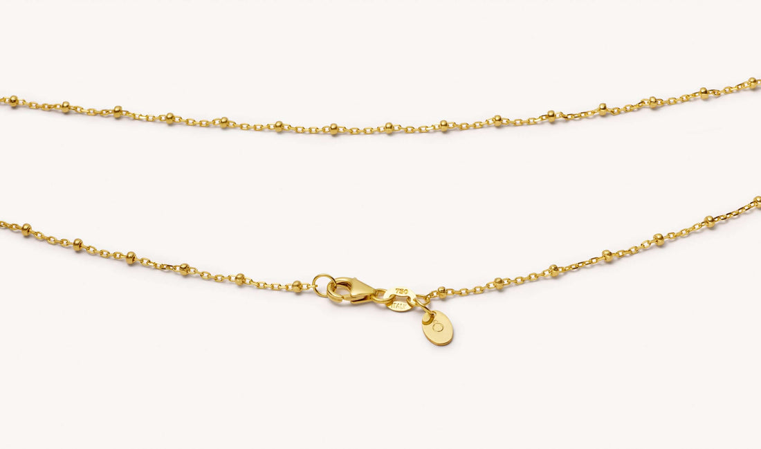 Sphere Gold Chain 14k - 32 inch