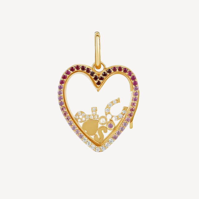 Colorful Heart Shaped Charm