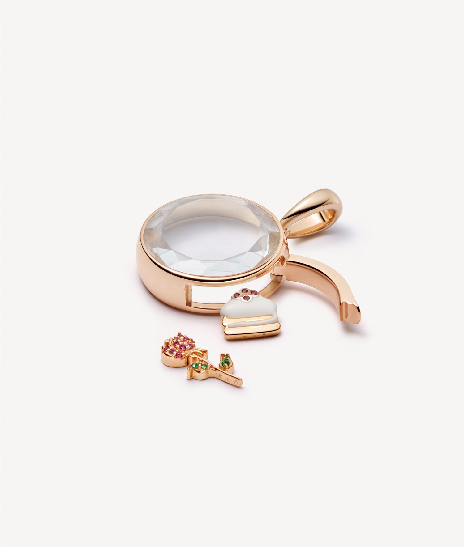 Midi Round Rose Gold Locket 14k