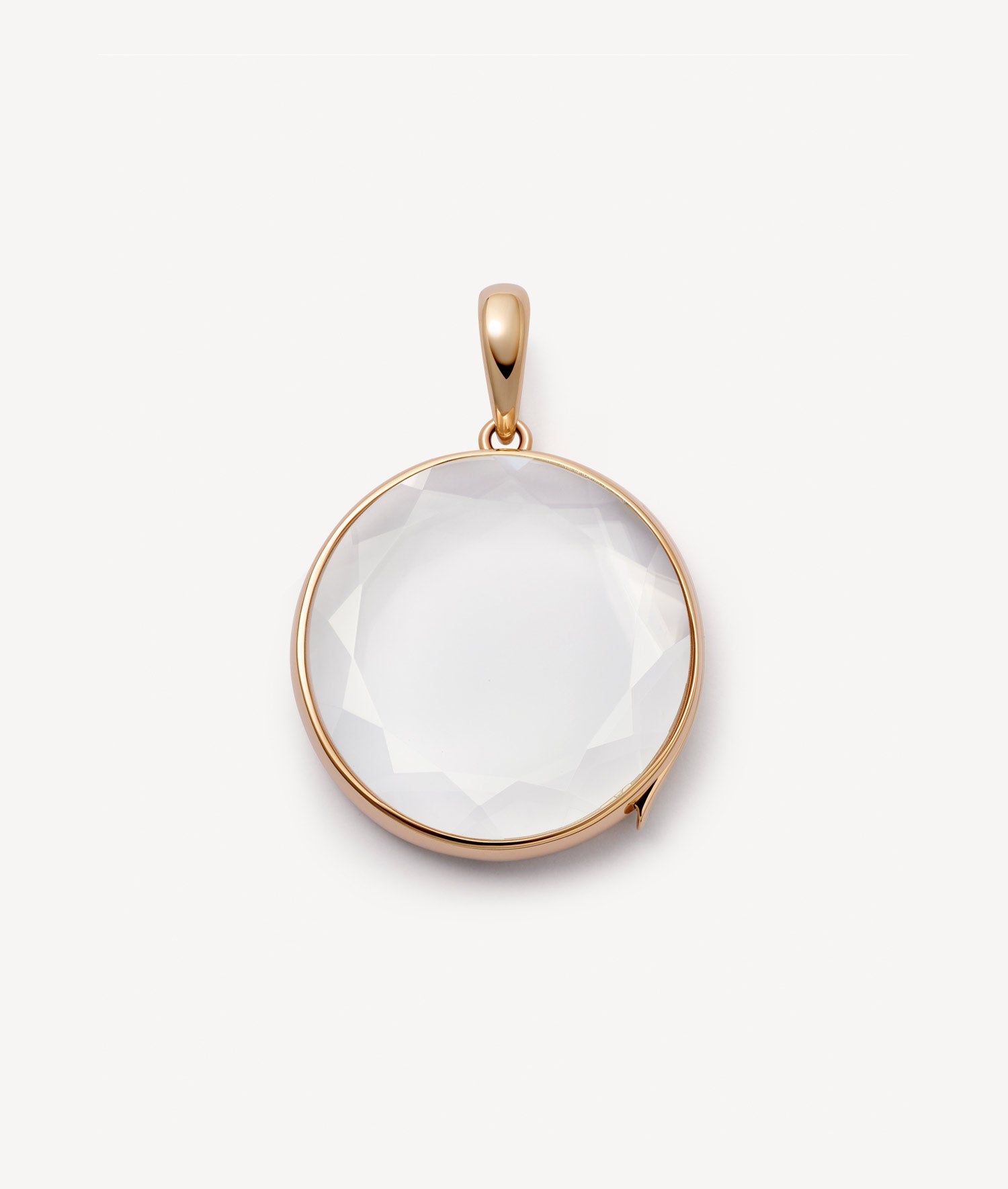 Large Round Rose Gold Locket 14k
