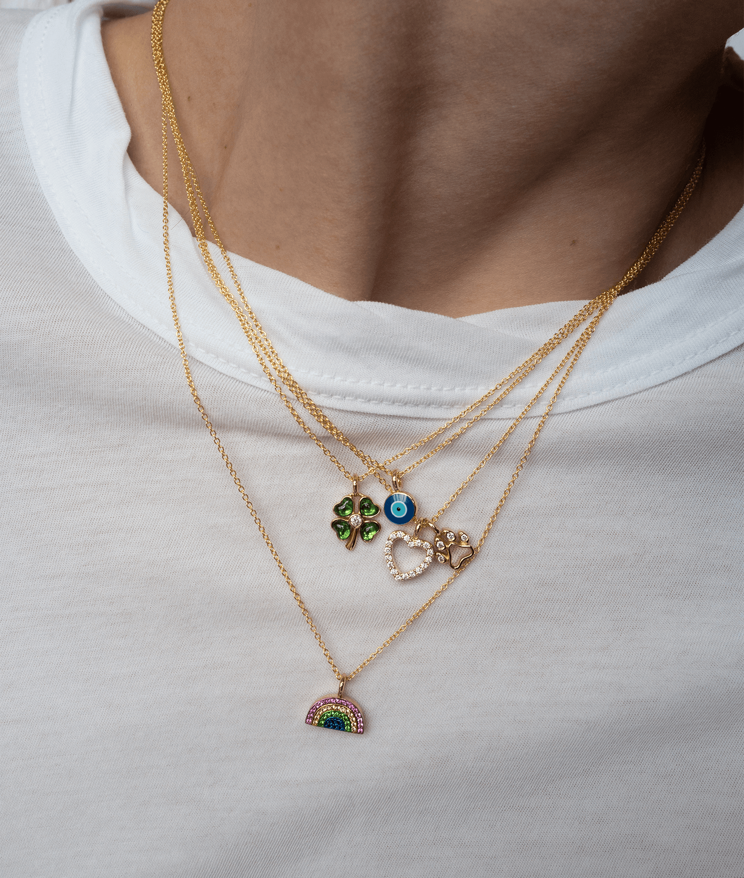 Diamond Mama Pendant Necklace