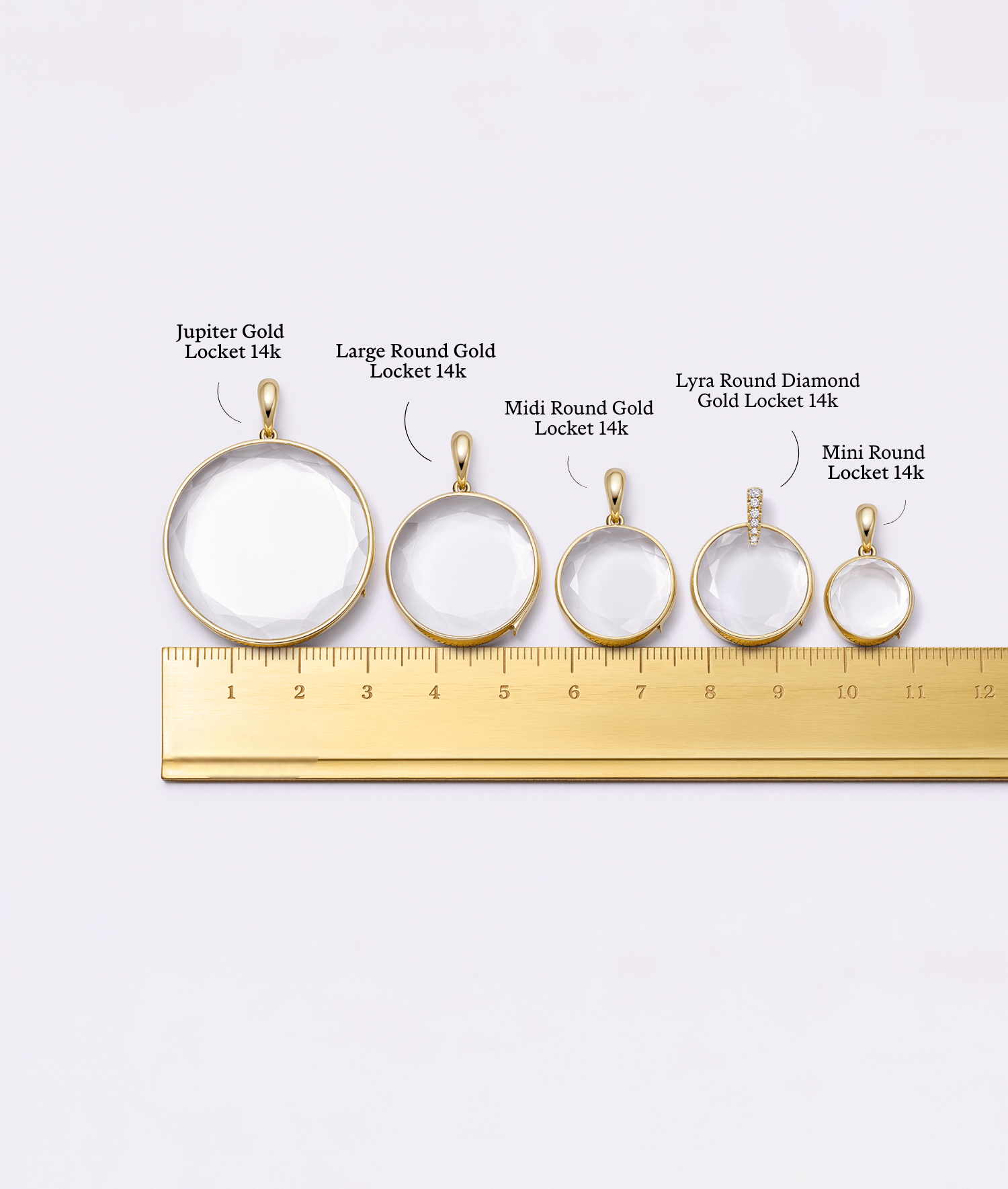 Mini Round Gold Locket