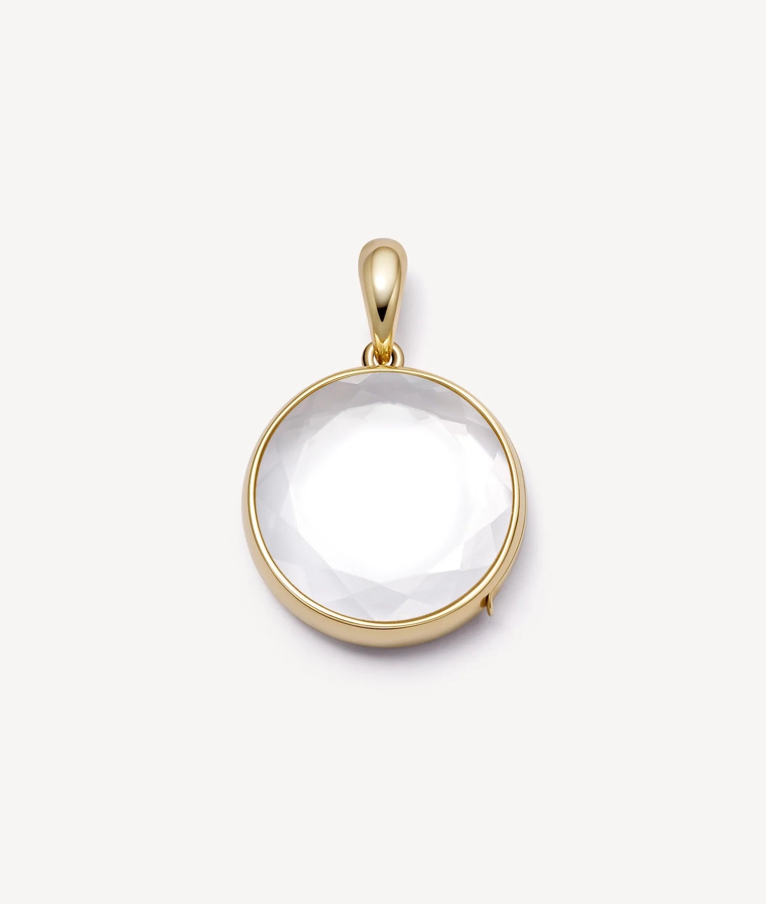 Midi Round Gold Locket 14k